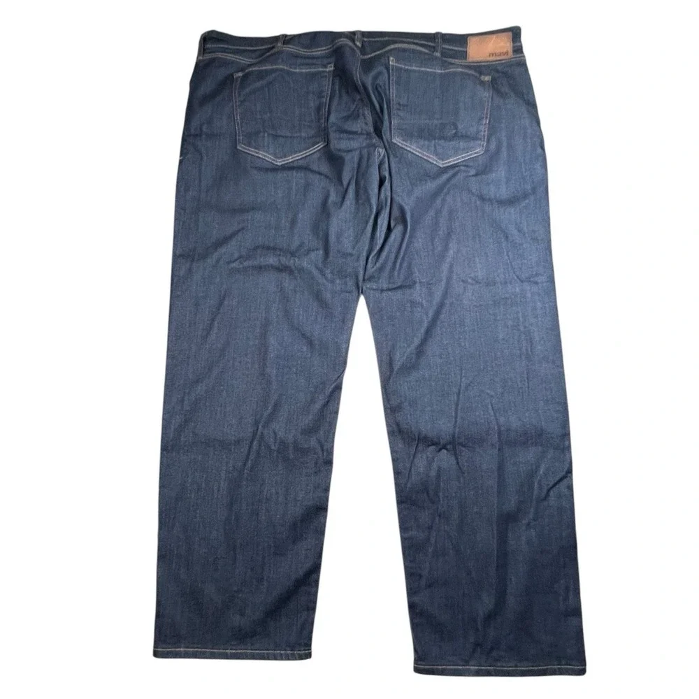 Mavi Mens 48X30 Zach Straight Leg Dark Wash Denim Jeans 5 Pocket Stretch